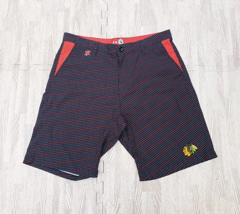 🔥 Chicago Blackhawks Klew Casual Hybrid Shorts ... Men's Size 34 Waist ... NHL Cover