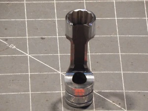READ HOMEMADE Snap On 1/2" Drive Flare Nut Socket 11/16" S221 - FRX221 12Pt Dr - Picture 1 of 2