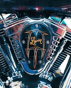 8x10 handbemalt Motorrad "Lynn" Kunst Foto Portfolio Seite Airbrush Künstler-Geschenk - Bild 1 von 1