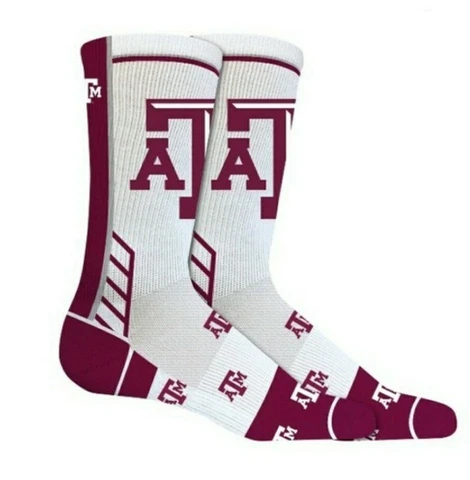 TOPSOX: NCAA: TEXAS A&M UNIVERSITY: AGGIES: TAILGATE: CREW SOCKS: BRAND NEW Cover