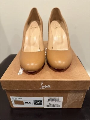 Bombas Christian Louboutin Fifi 80 Lima Camello - EU 38.5 - NUEVAS EN CAJA Foto 1 de 4