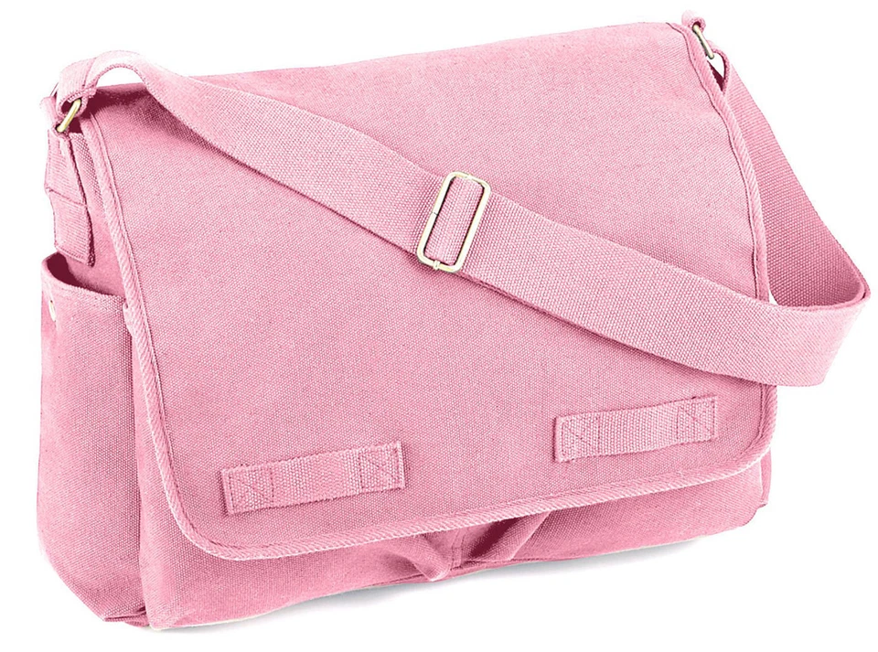 Bolso de hombro mensajero de lona pesada vintage lavado militar 8159 Rothco Foto 1 de 1