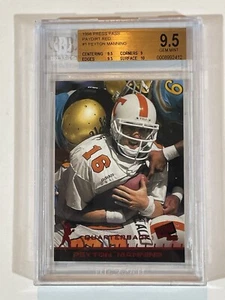 1998 Peyton Manning ROOKIE Press Pass Paydirt Red #1 BGS 9.5 W/ BGS 10 Sub Pop 6 - Picture 1 of 3