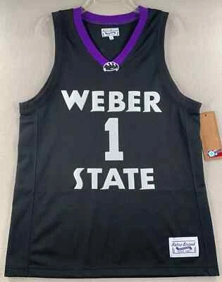 Camiseta deportiva para hombre Damian Lillard Weber State Wildcats marca retro ex alumnos 2012 NCAA #0 Foto 1 de 4