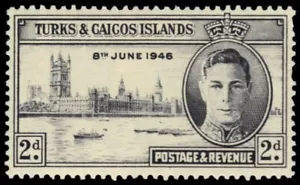 TURKS and CAICOS 90 (SG206) - King George VI "Peace-Victory" (pb63719) - Picture 1 of 1