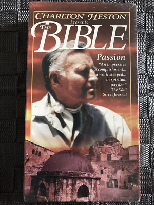 Charlton Heston Presents The Bible Passion (VHS, 1993) New Sealed - Image 1 of 4