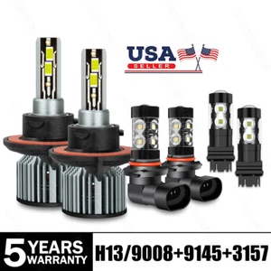 For Ford F250 F350 F450 F550 Super Duty 2005-2018 LED Headlight Fog Turn Bulbs - Picture 1 of 28