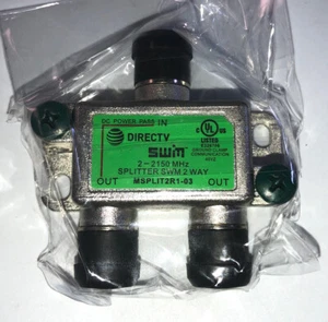DirecTV MSPLIT2R1-03/MSPLIT2R0-01 2Way SWM Green Splitter SWiM 2Way-NEW-SHIP24HR - Picture 1 of 12