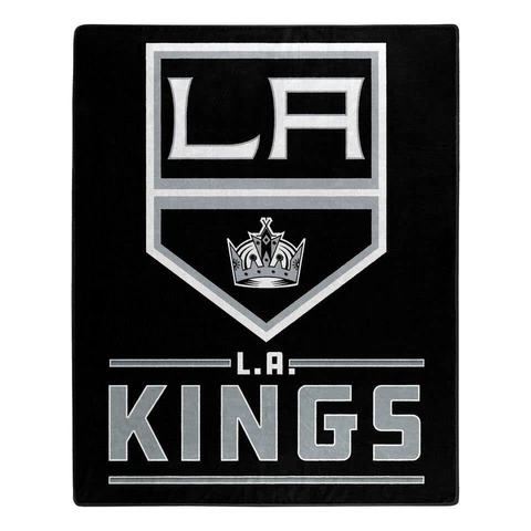 Los Angeles Kings 50x60 Raschel Interference Design Blanket [NEW] Throw Plush Cover