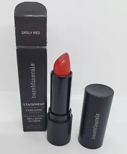 Nuovo rossetto bareMinerals Statement Luxe Shine rosso taglia intera 3,5 g / 0,12 oz - Foto 1 di 2