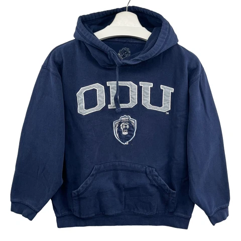 Old Dominion University Spellout Pullover Hoodie Sweatshirt Norfolk Va Sz Small Cover