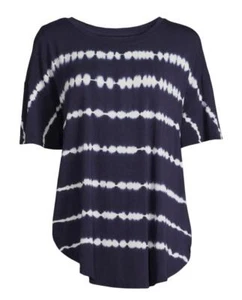 Time and Tru Women's Crewneck Tunic Tee Short Sleeves Size L XL XXL 2XL XXXL 3XL - Picture 1 of 9