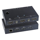4K KVM Switch 2-Port Box,USB HDMI-Compatible KVM Switch For 2 Computers