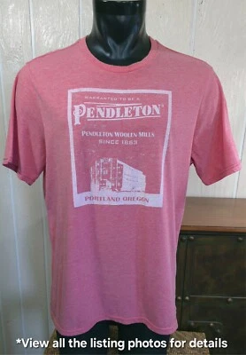 Camiseta Pendleton Portland Oregon Woolen Mills Adulto Talla XL Foto 1 de 4