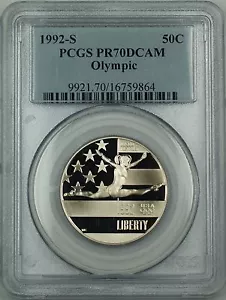 1992-S Olympic Half Dollar Commemorative PCGS PR-70 DCAM Perfect Gem Coin - Picture 1 of 1