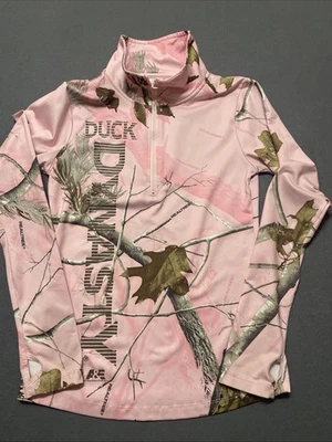 Pulôver Realtree & Duck Dynasty Collab feminino tamanho M camuflado rosa, - Imagem 1 de 4