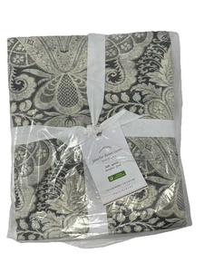 Pottery Barn Janelle Damask Duvet Cover _Gray_Full/Queen Scroll_NWT_T#J - Picture 1 of 5