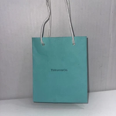 Tiffany & Co. Small Blue Paper Shopping Gift Bag - Image 1 of 4
