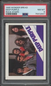 1985 Wonder Bread Rock Stars Deep Purple (PSA 8) - Picture 1 of 1