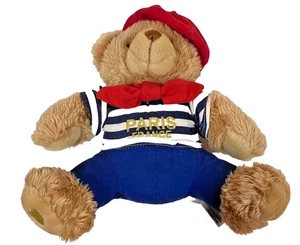 Teddy Bear Beret Paris, France 8" Plush Eiffel Tower Keel Toys AUGUSTIN - Picture 1 of 1