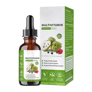 100% Pure Organic Soursop Extract, Tindedly Soursop Graviola Liquid Drops 60ml - Picture 1 of 12