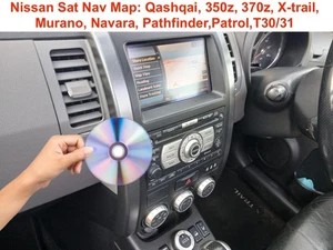 Nissan Sat Nav Map Qashqai,350z,370z,Murano,Navara,Pathfinder,Patrol,T30/31  DVD - Picture 1 of 1