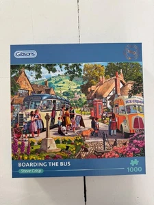Gibsons Games Boarding The Bus 1000 Piece Jigsaw Puzzle - Picture 1 of 4