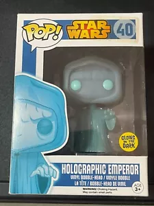 Funko POP Star Wars 40 Brilla en la Oscuridad Emperador Holográfico en Protector Suave - Imagen 1 de 9