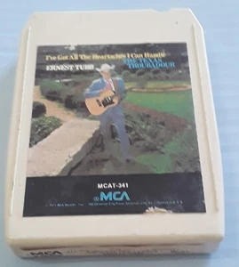 Ernest Tubb's "I've Got All The Heartaches I Can Handle" 8 Track MCAT- 341 - Picture 1 of 3