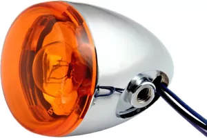 Harley Sportster XL 883 1200 Chrome Deuce/Bullet Rear Turn Signal Amber 8887A - Picture 1 of 1