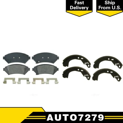 Juego de pastillas de freno y zapatas de freno de disco semimetálicas Wagner delanteras y traseras para BUICK CENTURY Foto 1 de 4