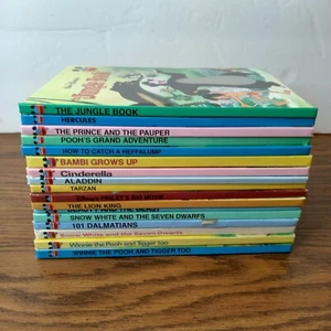 Vintage Lot of 14 Walt Disney Wonderful World of Reading Classic Hardcover Books - Picture 1 of 6