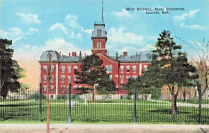 Postcard NE Lincoln Nebraska-Main Building, State University- Antique c1910(D19) - Imagen 1 de 4