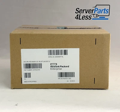 870757-B21 HPE 600GB 12G 15K SFF SAS Enterprise SC Hard Drive 870794-001 New - Image 1 of 4