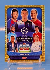 2019 Topps Match Attax Gold Shimmer #UCL1 SP Insert Champions League Cover Messi - Picture 1 of 2