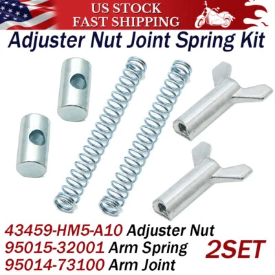 2Set Rear Brake Adjuster Nut Joint Spring Kit For Honda TRX125 TRX200 TRX250 ATV - Image 1 of 4