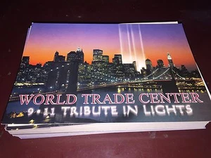 World Trade Center 9 11 Tribute in Lights Postcard New Mint and rare - Picture 1 of 2