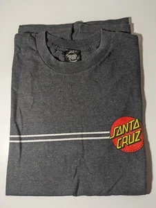 Santa Cruz Skateboard Shirt Classic Dot Charcoal Heather T-shirt Size M - Picture 1 of 5