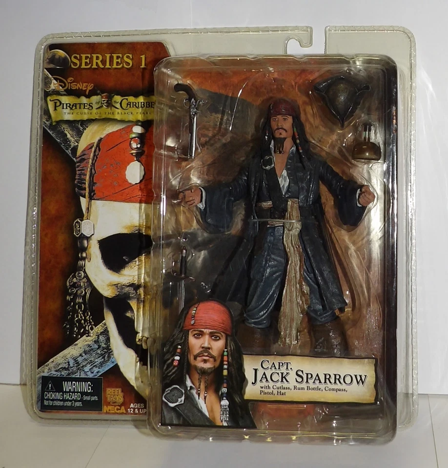 Pirates of The Caribbean Series 1 Captain Jack Sparrow 7in Figure NECA Toys