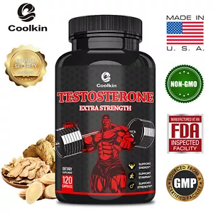 Testosterone - Tribulus, Ginseng, Ashwagandha, Saw Palmetto - Build Muscle Mass - Picture 1 of 12