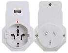 Jackson Inbound USB Travel Adaptor USA, Europe And Asia - Inbuilt 1A USB Charger
