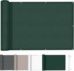 Frangivisto Balcone 0.7X8M, PES Impermeabile Copri Ringhiera Balcone, Uv-Resiste - Foto 1 di 12