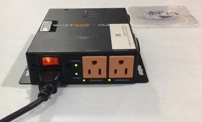 LOT 2 WATTBOX WB-200-IPCE-3 CONTROLLABLE POWER CONDITIONER 3OUTLETS W/POWER CORD - Image 1 of 4