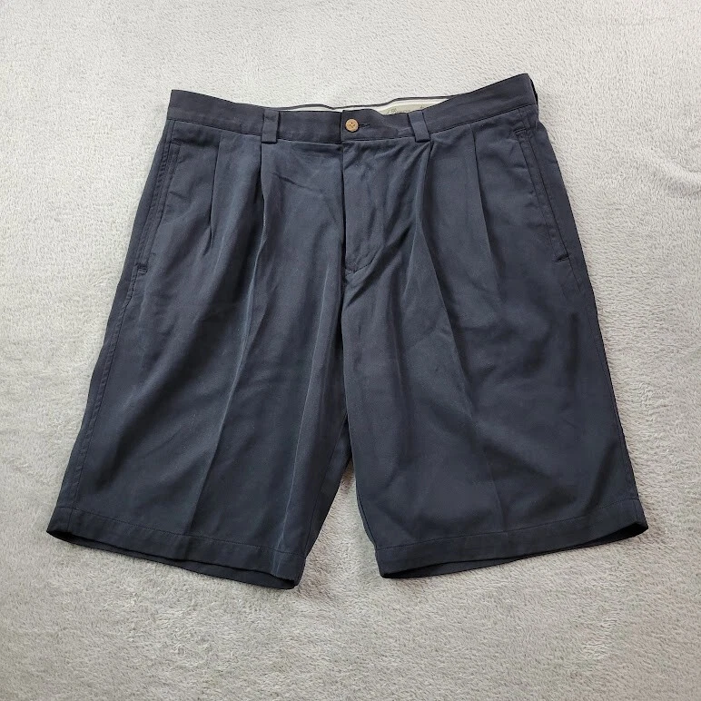 Pantalones Cortos Pussers Island Reserve Para Hombre 36 Negros 100% Seda Playa Ligeros Exterior Foto 1 de 4