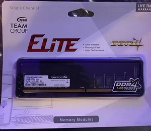 Team Elite 16GB 288-Pin PC RAM DDR4 2666 (PC4 21300) Desktop Memory Model TED416 - Picture 1 of 2