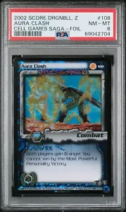 PSA 8 Limited Foil Aura Clash 2002 Cell Games Saga DBZ #108 Dragon Ball Z NM-MT - Picture 1 of 2