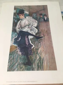 JANE AVRIL DANCING Henri Toulouse-Lautrec Fine Art Shorewood Print 22”x29 - Picture 1 of 2