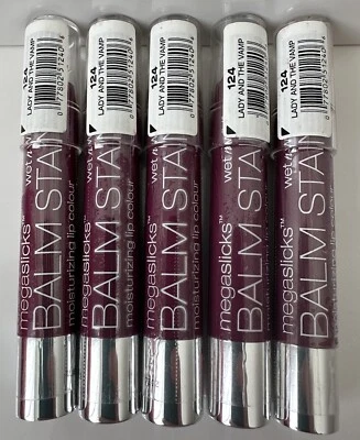 (5) Wet n Wild Mega Slicks Balm Stain Lip Colour 124 LADY AND THE VAMP - Image 1 of 2