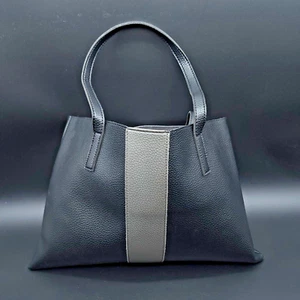 Camuto 100% Leather Soft Pebbled Black Open Medium Size Shoulder Bag Purse Tote - Imagen 1 de 11