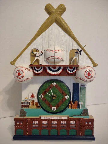 Boston Red Sox MLB Cuckoo Clock Danbury Mint - Clock Tested Read See Pictures Cover